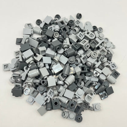 LEGO Mixed Grey, 1x1 Greebling, 250 Pieces