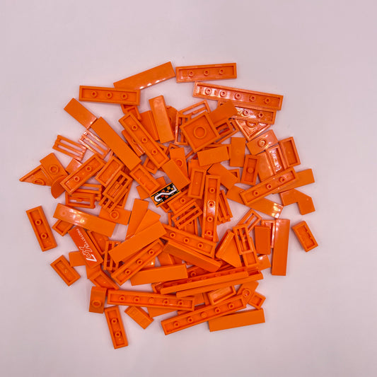 LEGO Orange, Tiles, Approx. 40g