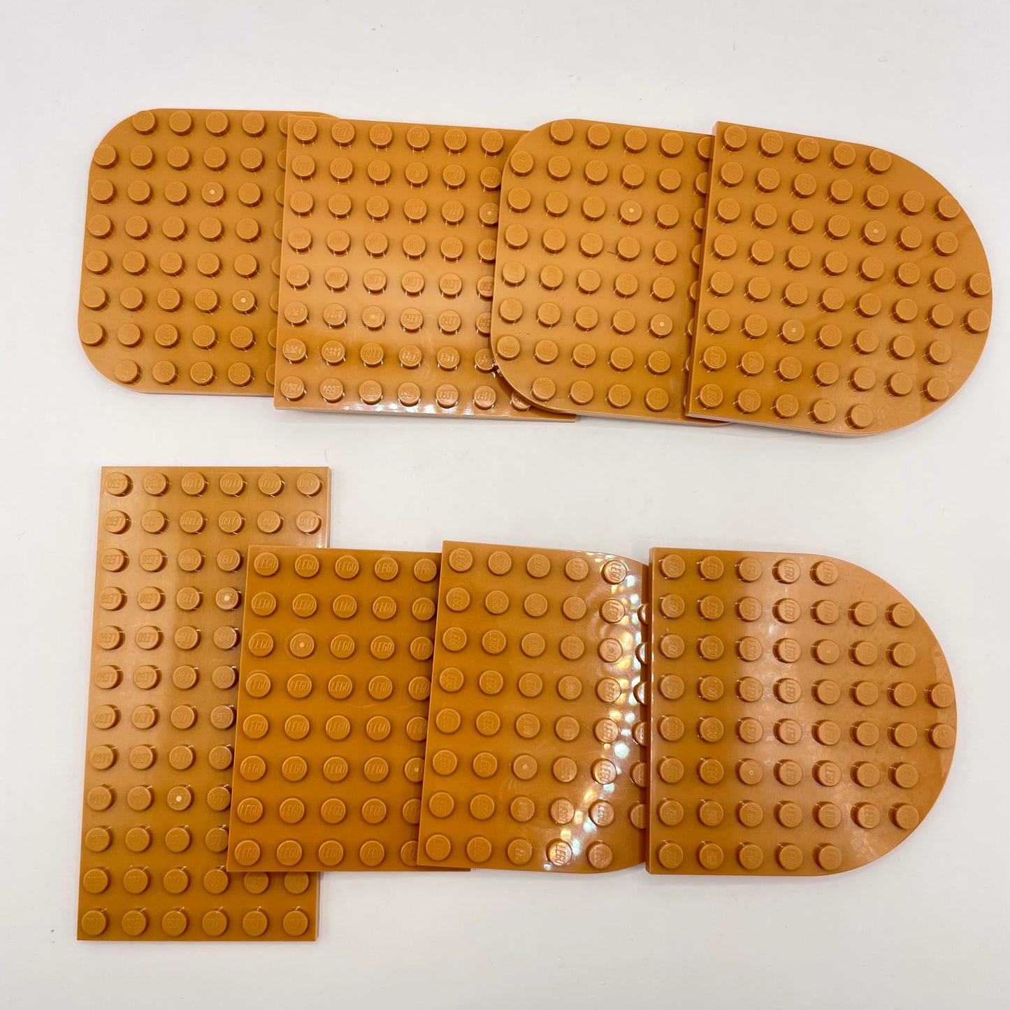 LEGO Medium Plates, Medium Nougat, Approx. 60g