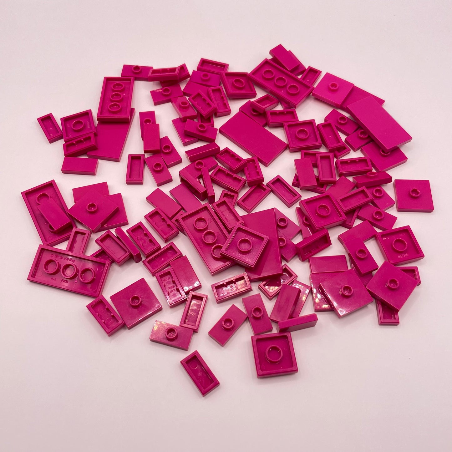 LEGO Tiles and Jumpers, Magenta, Approx. 40g