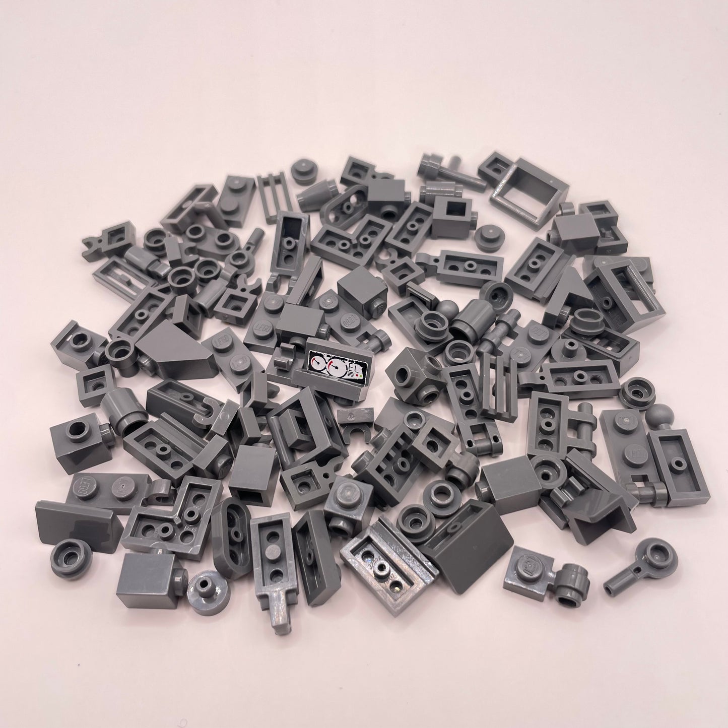 LEGO Greebling, Dark Bluish Grey, 100 Pieces