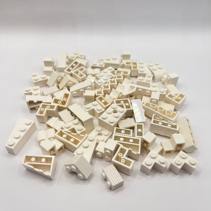 LEGO Mixed Bricks, White, Approx. 85g