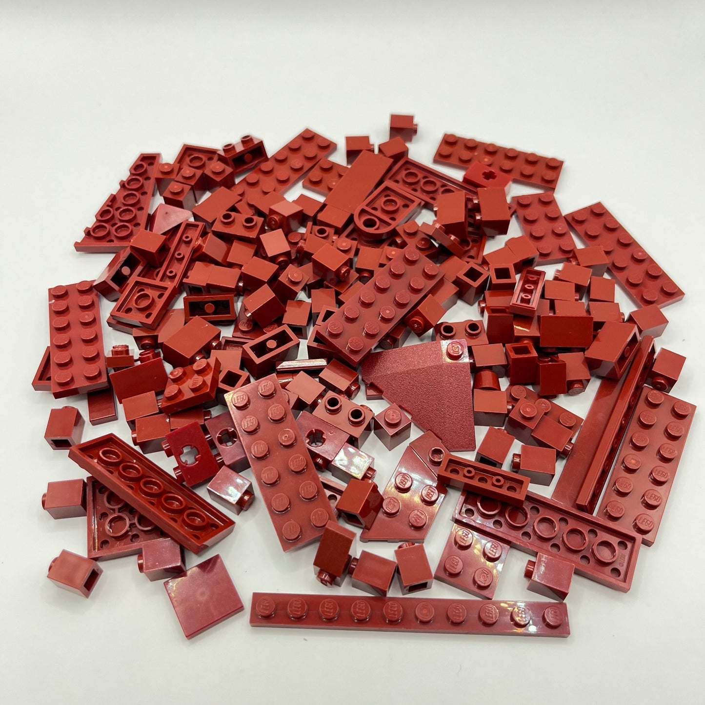 LEGO Dark Red, Mixed Bricks, Approx. 100g