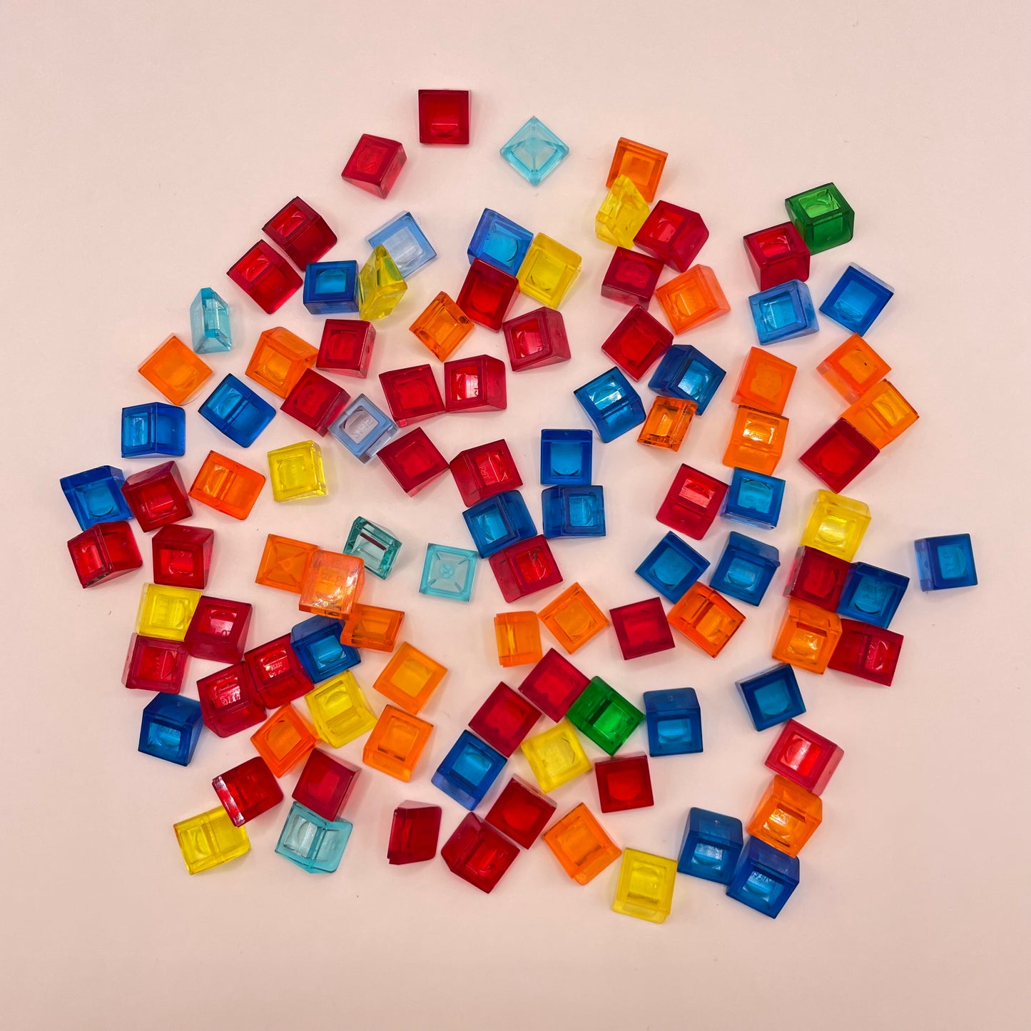 LEGO Cheese Slope, Transparent, Colourful, (100 Pieces)
