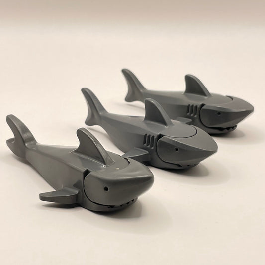 LEGO Sharks, Dark Bluish Grey, 3 Pieces
