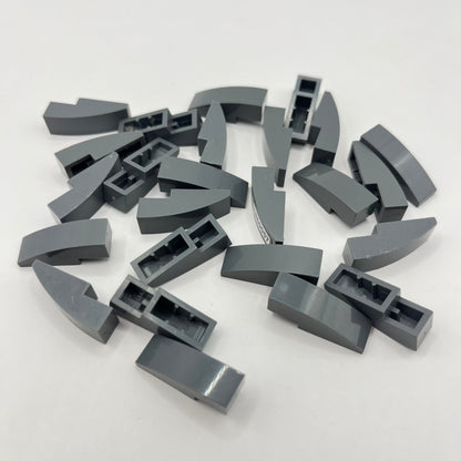 LEGO Dark Bluish Grey, 1x1x3 Slope, 25 Pieces