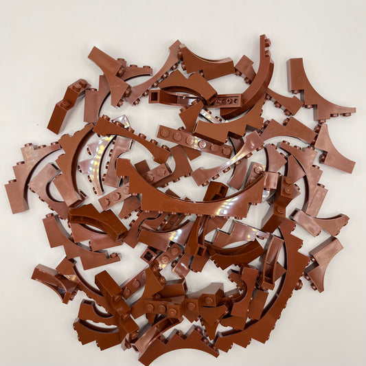 LEGO Arches, Reddish Brown, Building, Approx. 110g