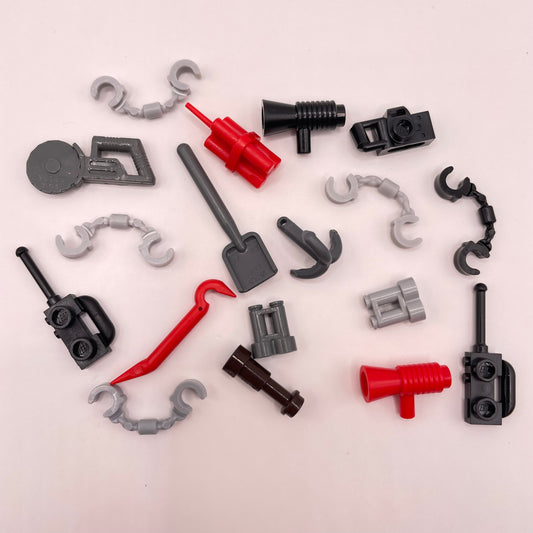 LEGO Police Tools, Minifigure Accessories, 18 Pieces