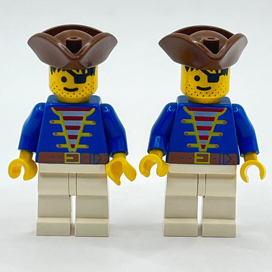 LEGO Pirate - Blue Jacket, Minifigures (pi009) (Set of 2)