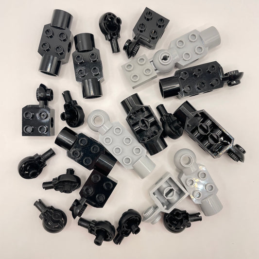 LEGO Bionicle, Joints, Black, Grey, Approx. 45g
