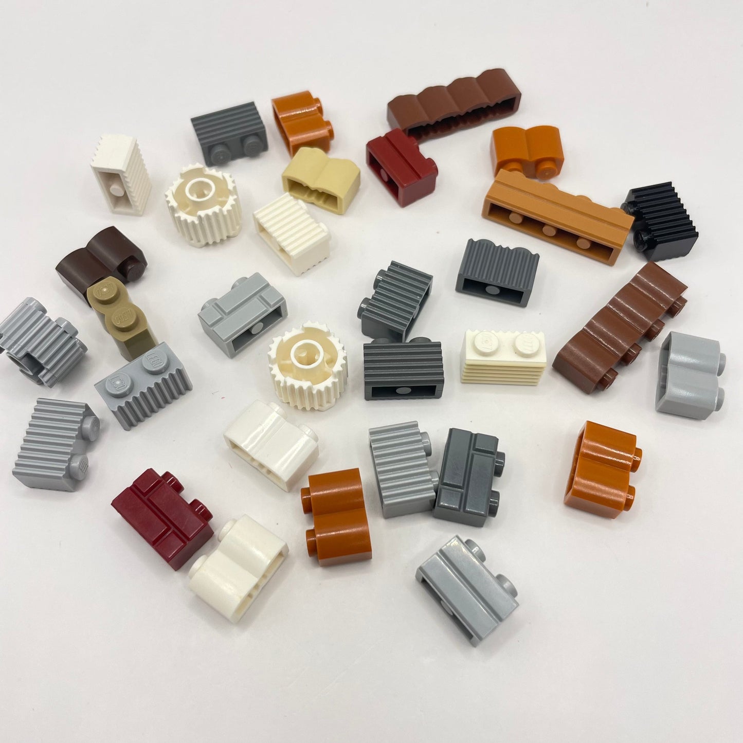 LEGO Textured Brick, Mixed Colours, 32 Pieces