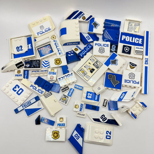 LEGO Prints and Stickers, Police, Approx. 110g