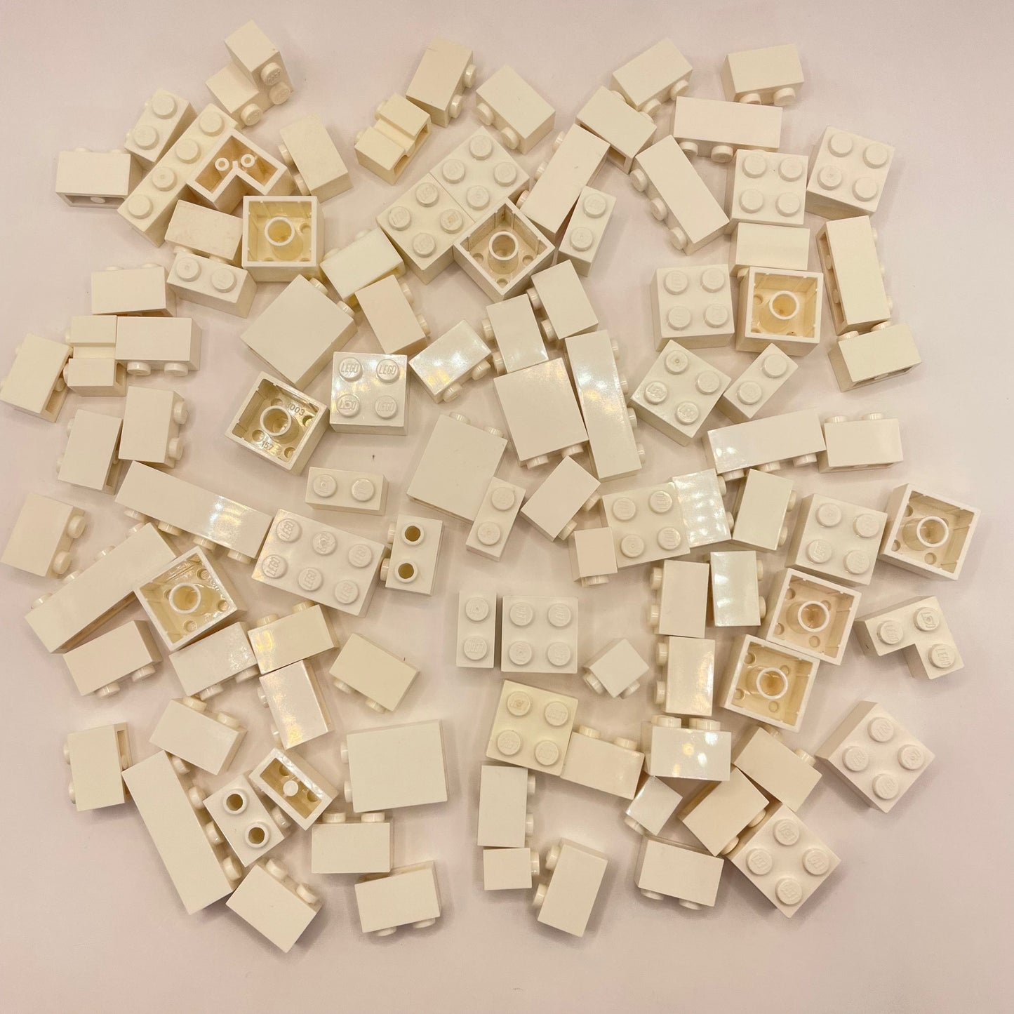 LEGO Small Bricks, White, Approx. 100g