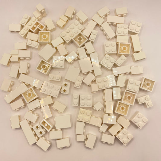 LEGO Small Bricks, White, Approx. 100g