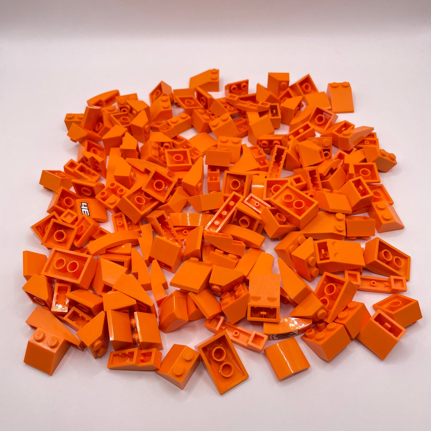 LEGO Medium Slopes, Orange, Approx. 160g