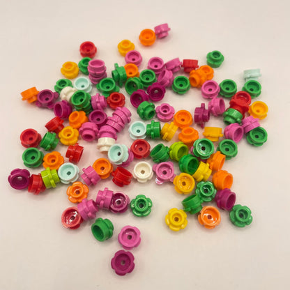 LEGO 1x1 Flowers, Mixed Colours, 100 Pieces, Plant