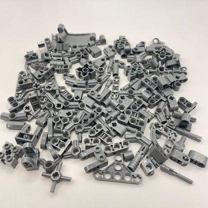 LEGO Small Technic with Pins, Dark Bluish Grey, Approx. 80g
