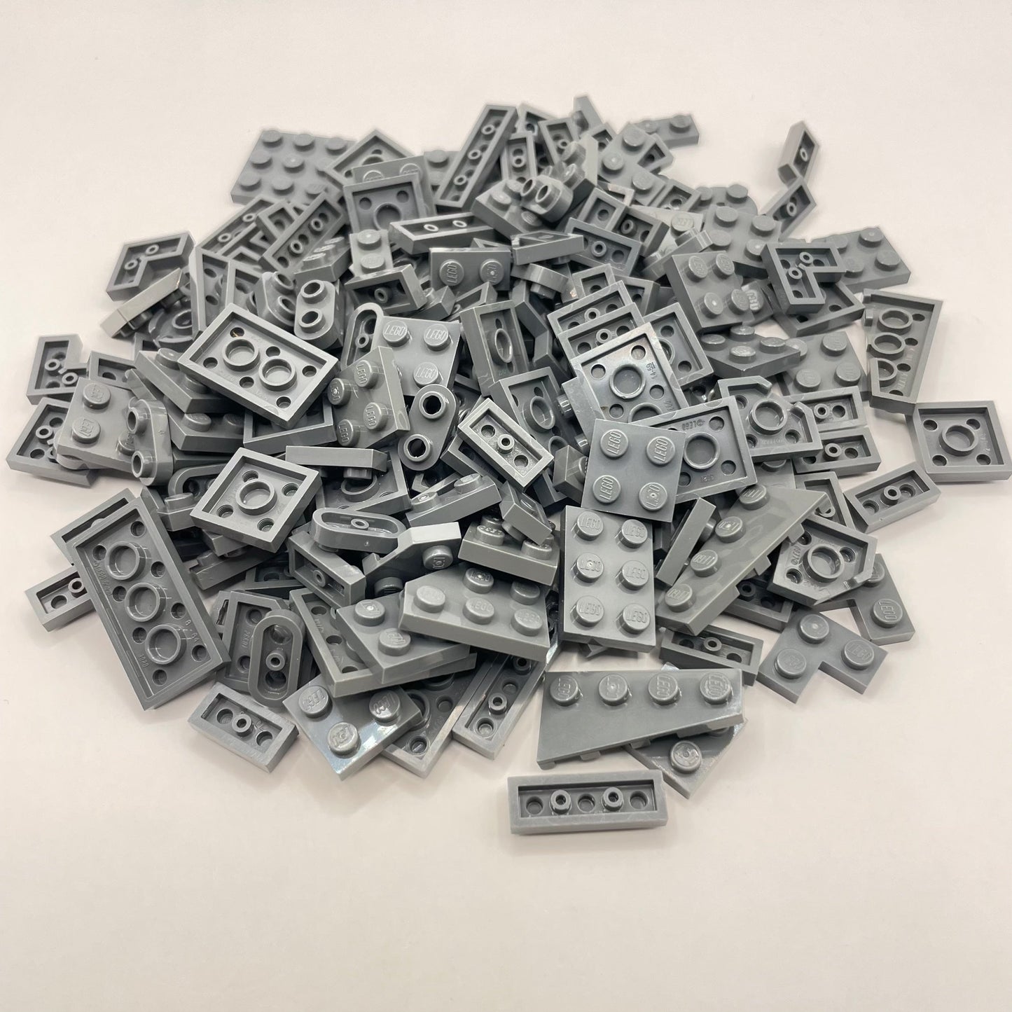 LEGO Dark Bluish Grey, Small Plates, Approx. 90g