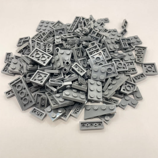 LEGO Dark Bluish Grey, Small Plates, Approx. 90g