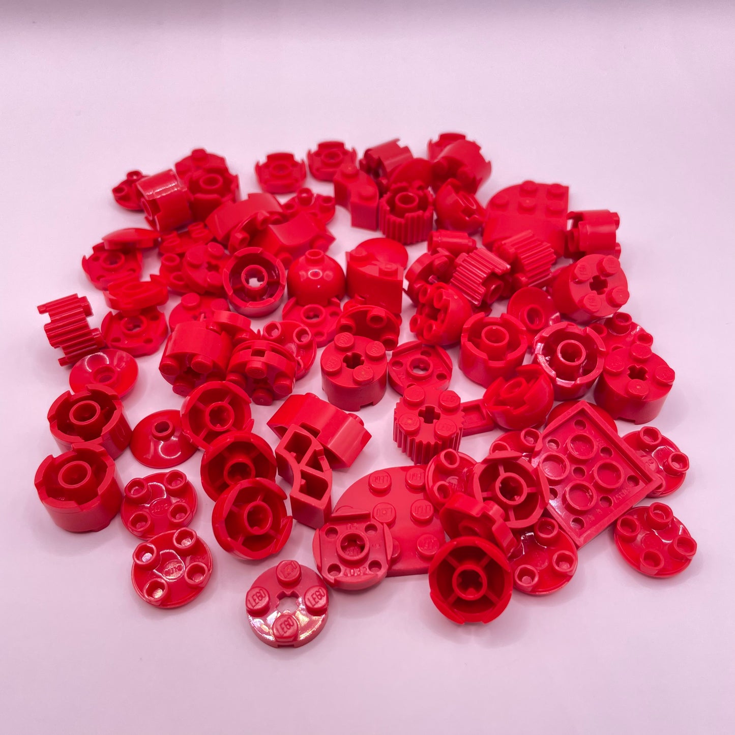 LEGO Round,  Red, Approx. 50g