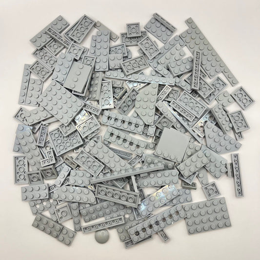 LEGO Light Bluish Grey, Plates, Approx. 170g