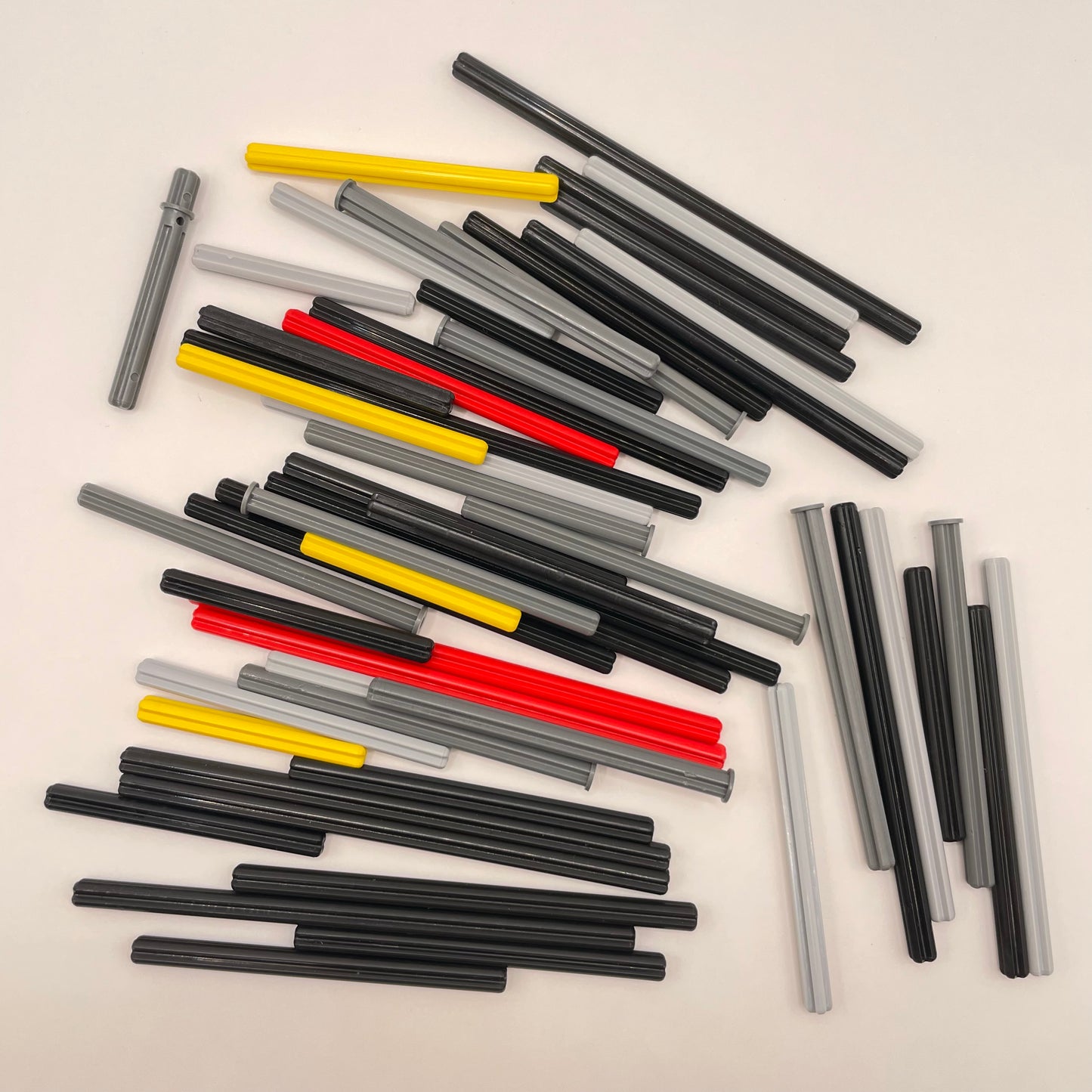 LEGO Technic, Long Axles, Mixed Colours, Approx. 65g