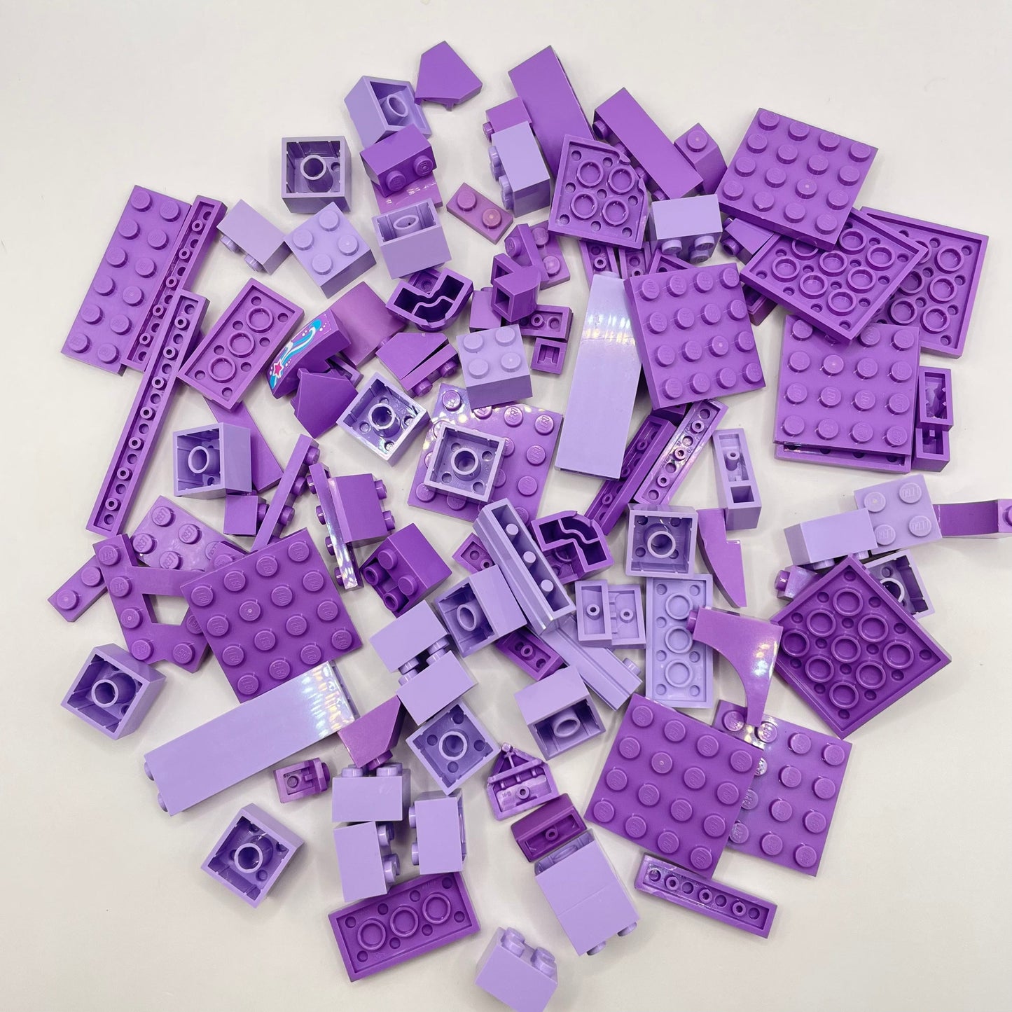 LEGO Mixed Bricks, Mixed Lavender, Approx. 110g
