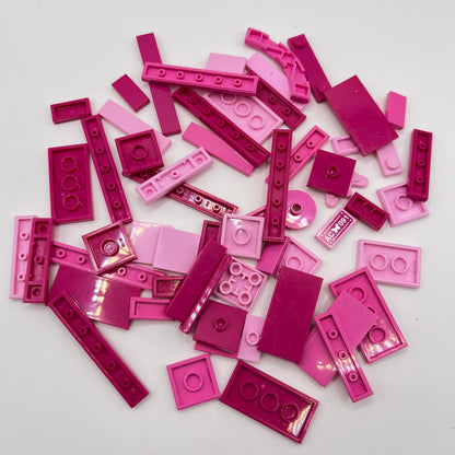 LEGO Mixed Pink, Tiles, Approx. 30g