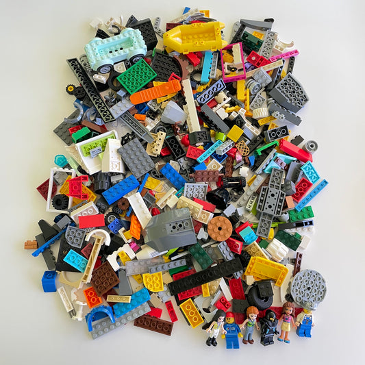 LEGO Fun Pack, Mixed Bag, Approx. 750g includes 6 Minifigures/Minidolls