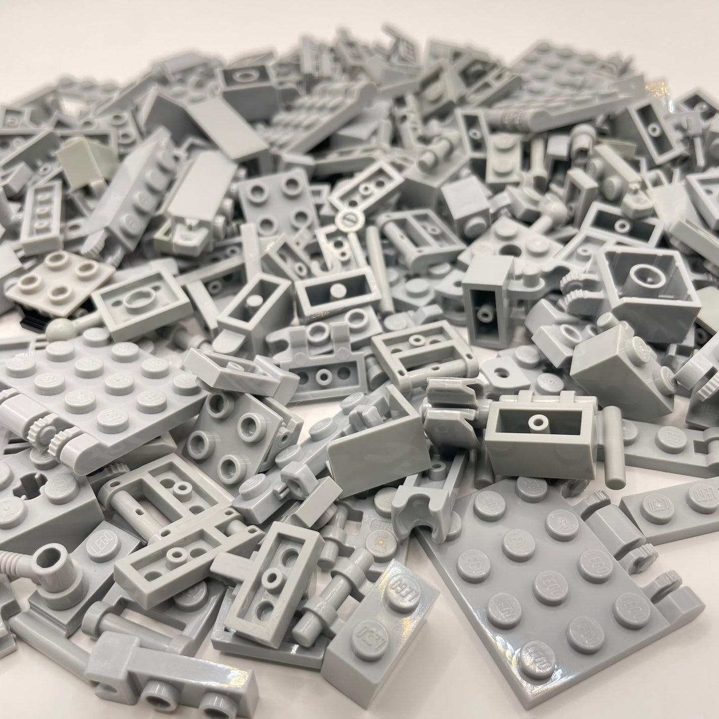LEGO Clips and Bars, Flexible Connections, Light Bluish Grey, Approx. 150g