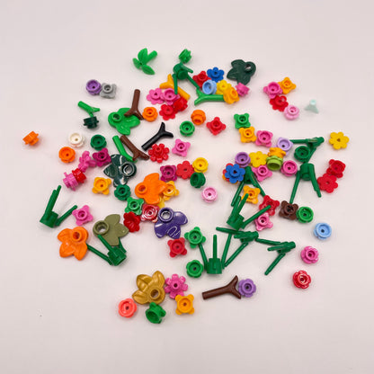 LEGO Flowers, Mixed Colours, 100 Pieces, Plant