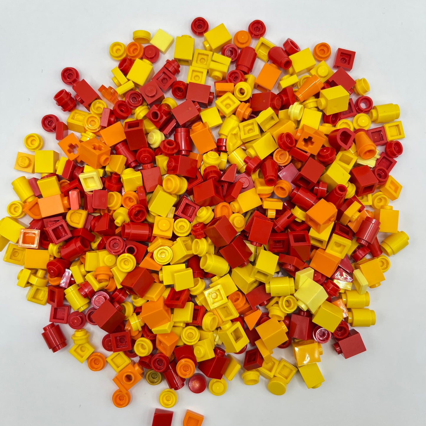 LEGO Greebling, 1x1, Sunset Colours, Approx. 90g