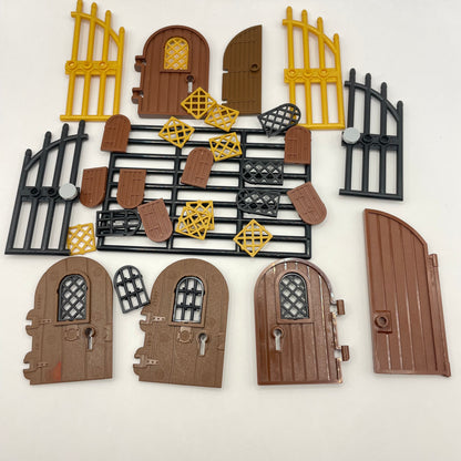 LEGO Castle Doors and Inserts, Gates, Mixed Colours, Building, Approx. 45g