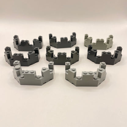 LEGO Castle Turret Top, Mixed Grey, Building, 8 Pieces, Playwear