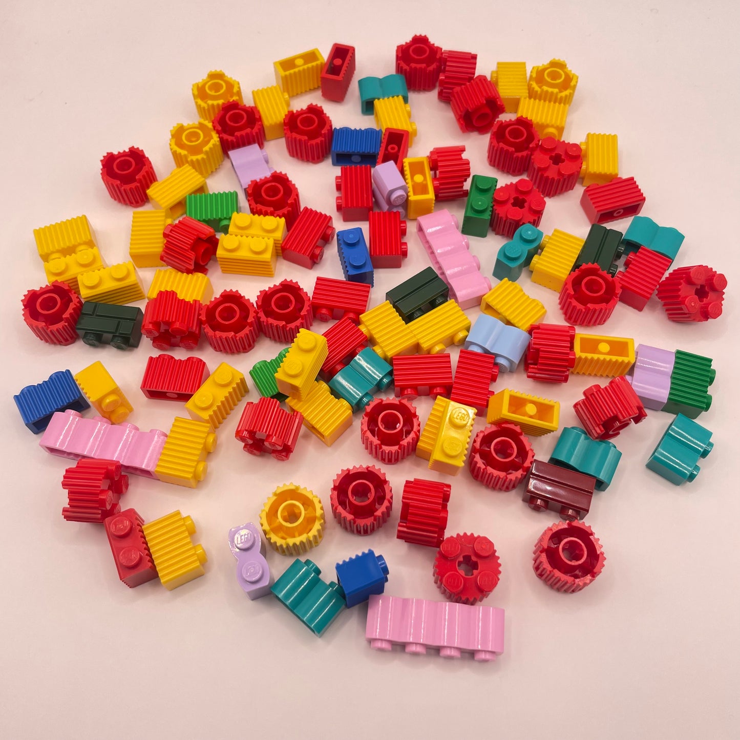 LEGO  Textured Bricks, Colourful, 100 Pieces