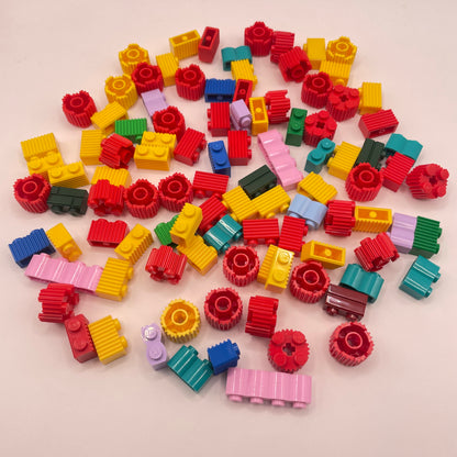 LEGO  Textured Bricks, Colourful, 100 Pieces