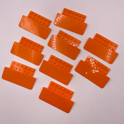 LEGO Ramps, Orange, 9 Pieces