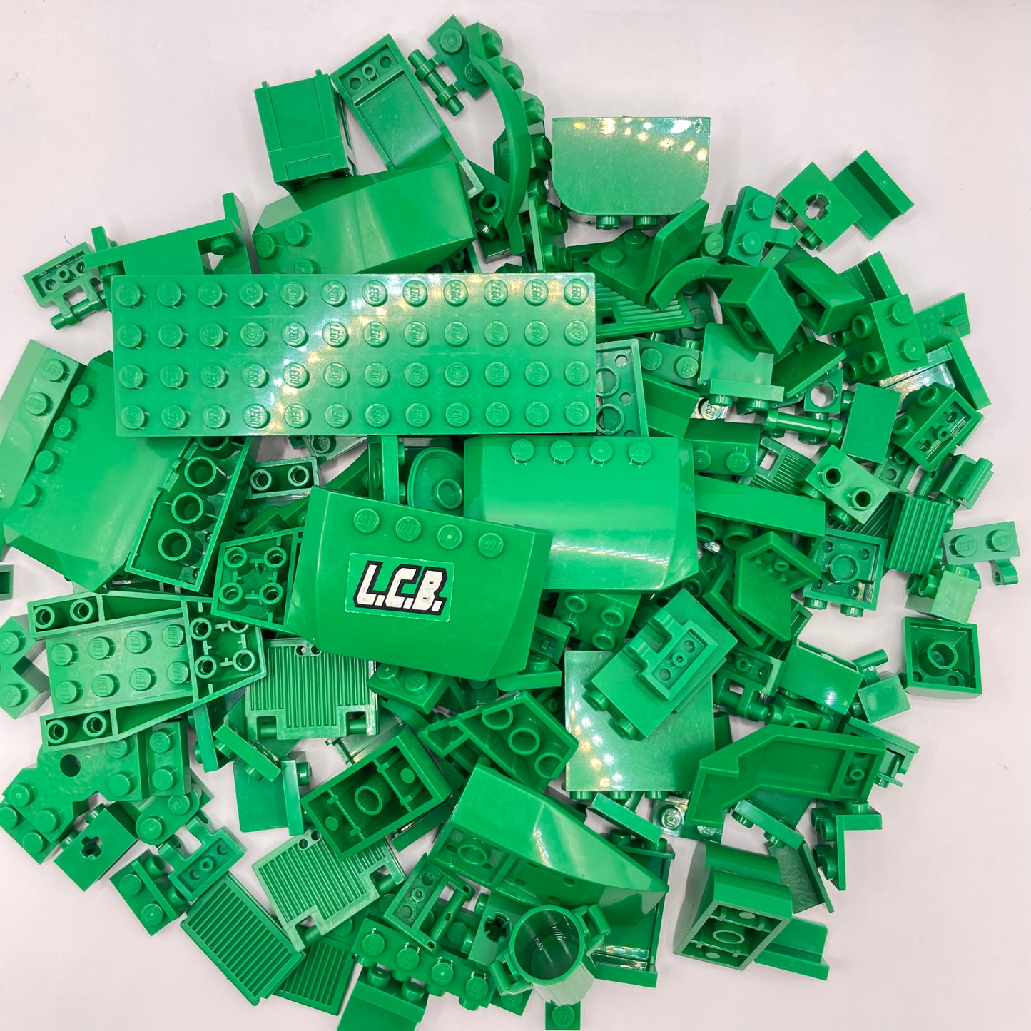 LEGO Mixed Green, Building, Vehicle, SNOT, Approx. 175g