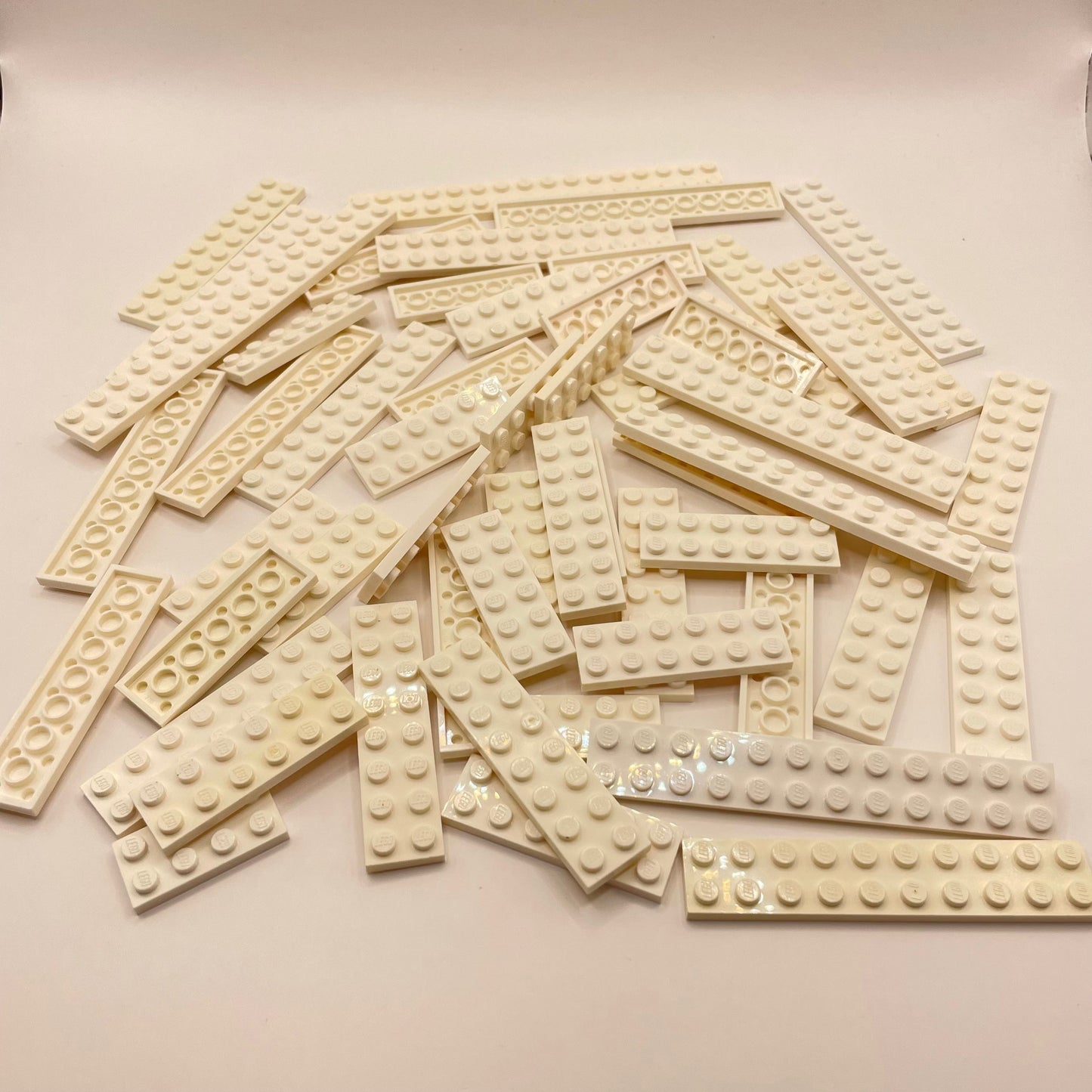 LEGO Plates 2x, White, Approx. 125g