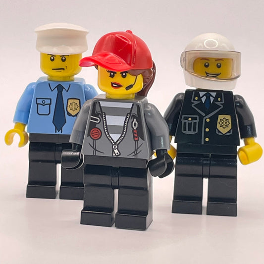 LEGO Cops and Robber, City, Minifigures (Pack of 3)