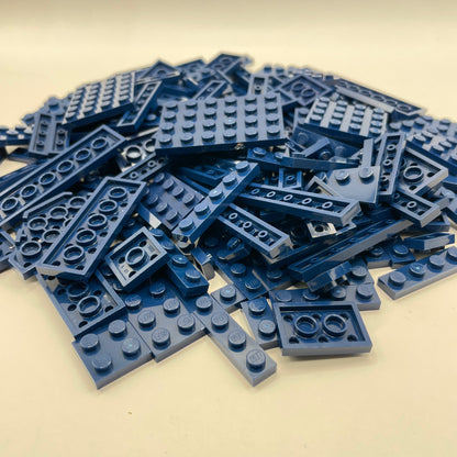LEGO Plates and Tiles, Dark Blue, Approx. 140g
