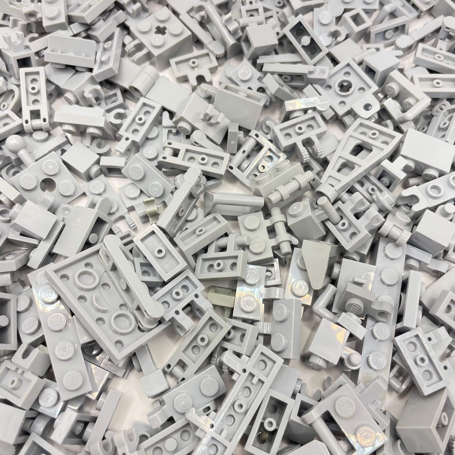 LEGO Clips and Bars, Flexible Connections, Light Bluish Grey, Approx. 300g