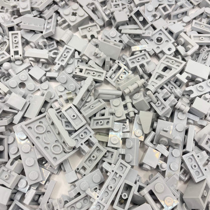 LEGO Clips and Bars, Flexible Connections, Light Bluish Grey, Approx. 300g