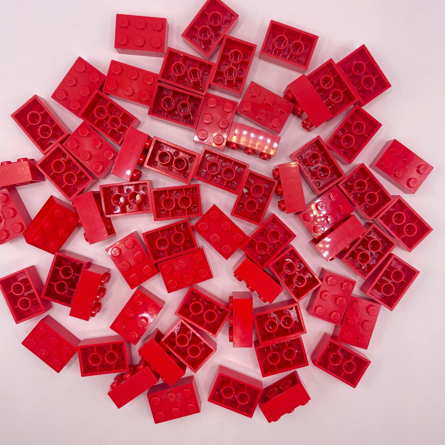 LEGO 2x,Short, Bricks, Red, Approx. 110g