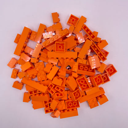 LEGO Orange, Bricks, Approx. 130g