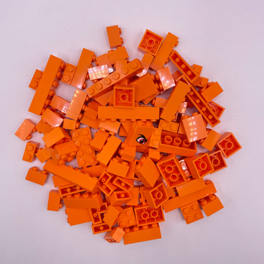 LEGO Orange, Bricks, Approx. 130g