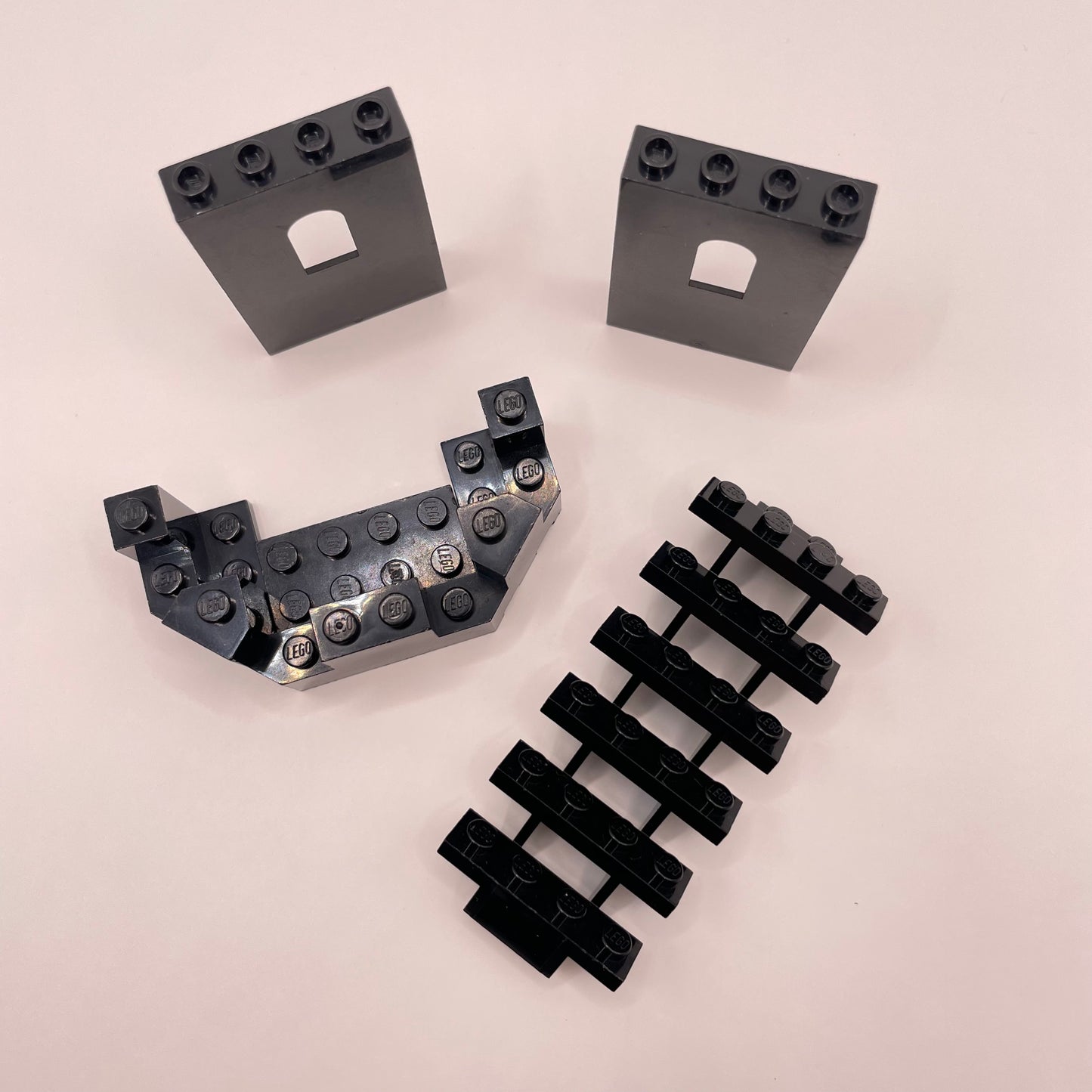 LEGO Castle Building Pieces, Black, 4 Pieces