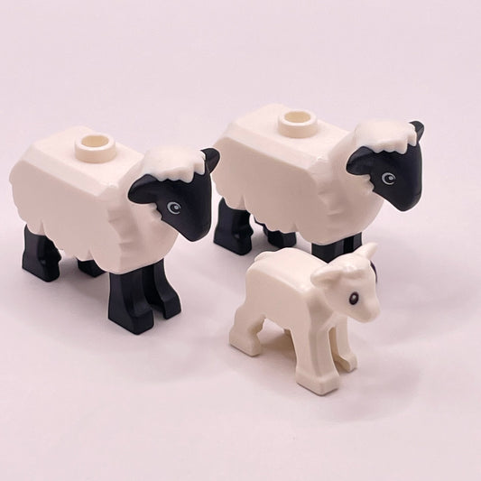 LEGO Sheep Family, Farm Animal, 3 Pieces