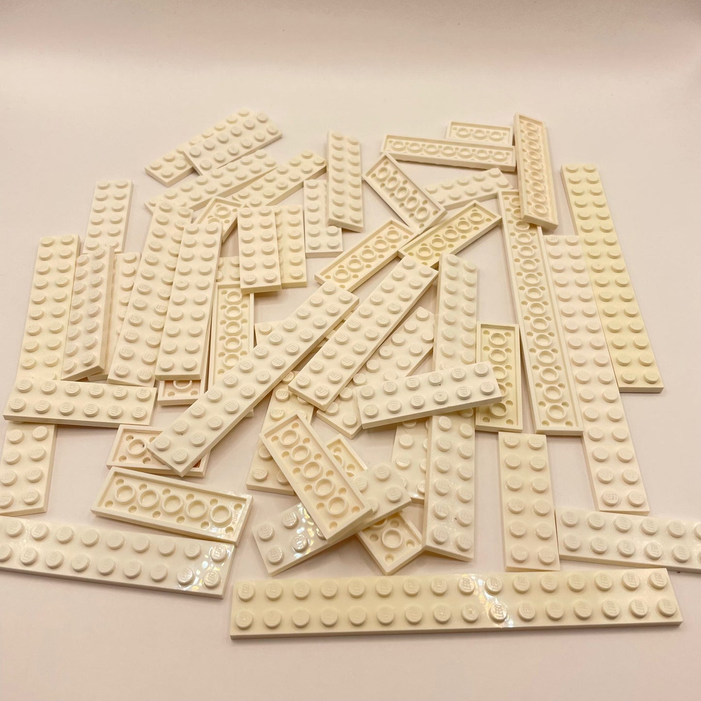 LEGO Plates 2x Wide, White, Approx. 100g