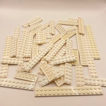 LEGO Plates 2x Wide, White, Approx. 100g